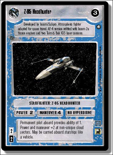 Star Wars: Official Tournament Sealed Deck (Base Set) card 18 Z-95 Headhunter