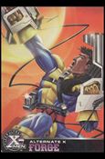 1996 Fleer Ultra X-Men All Chromium (Alternate X Embossed Subset) card 9 Forge