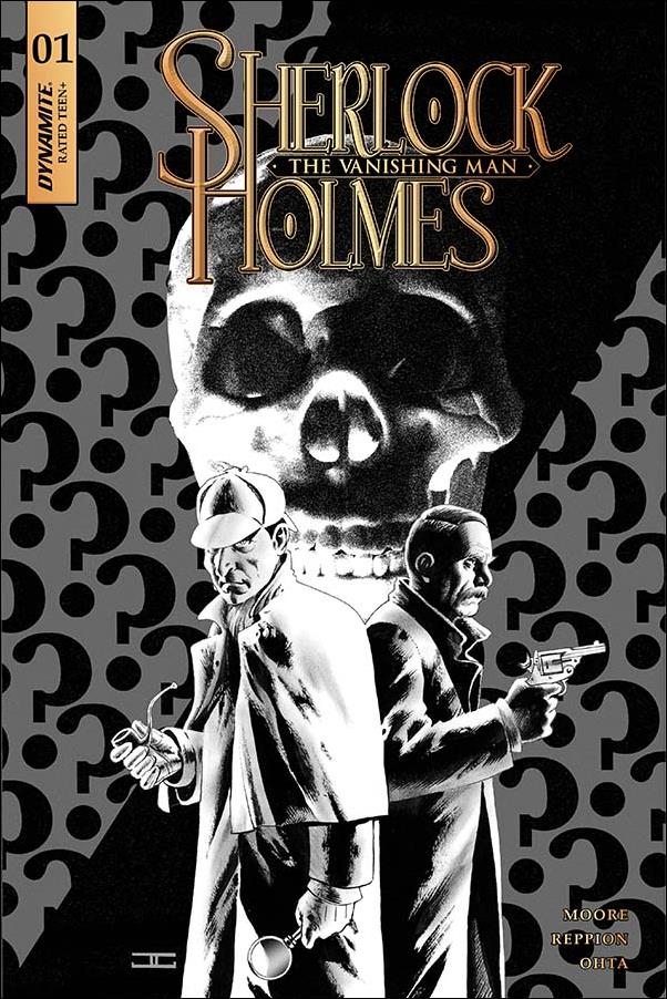 Sherlock Holmes: The Vanishing Man issue 1-C 1:20 Black & White Cover