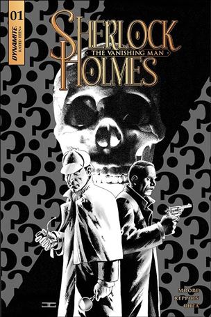 Sherlock Holmes: The Vanishing Man issue 1-C 1:20 Black & White Cover