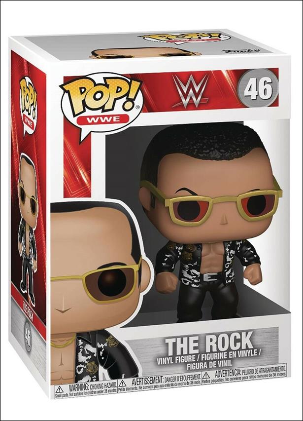POP! WWE figure 46-B The Rock (Black Shirt 1:6 Variant)