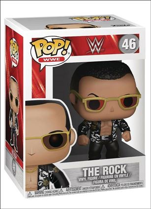 POP! WWE figure 46-B The Rock (Black Shirt 1:6 Variant)