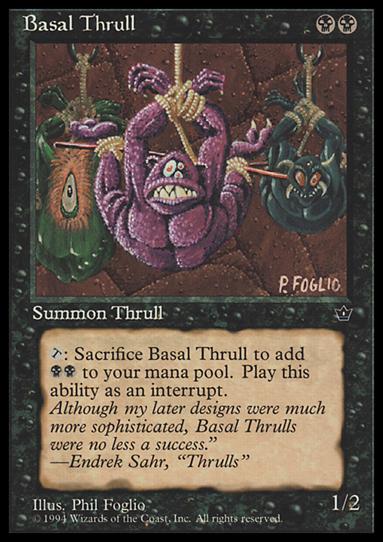 Magic the Gathering: Fallen Empires (Base Set) card 34-B Basal Thrull