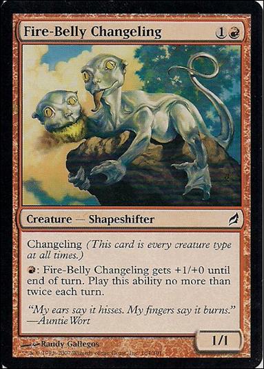 Magic the Gathering: Lorwyn (Base Set) card 164 Fire-Belly Changeling
