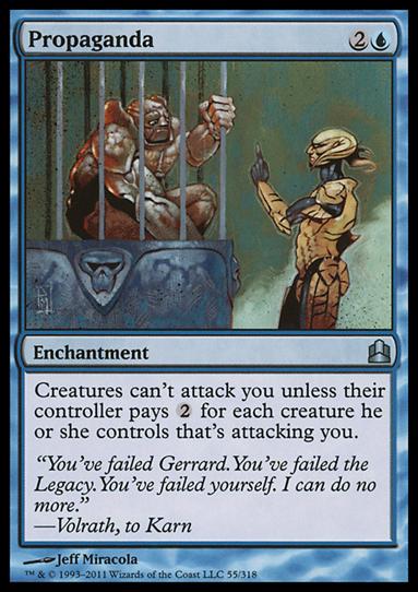 Magic the Gathering: Commander (Base Set) card 55 Propaganda