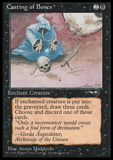 Magic the Gathering: Alliances (Base Set) card 44 Casting of Bones