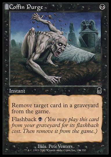 Magic the Gathering: Odyssey (Base Set) card 124 Coffin Purge