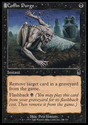 Magic the Gathering: Odyssey (Base Set) card 124 Coffin Purge