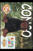 Beanie Babies Series 1 (Base Set) card 63 Congo the Gorilla
