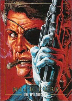 1992 Marvel Masterpieces (Base Set) card 64 Nick Fury