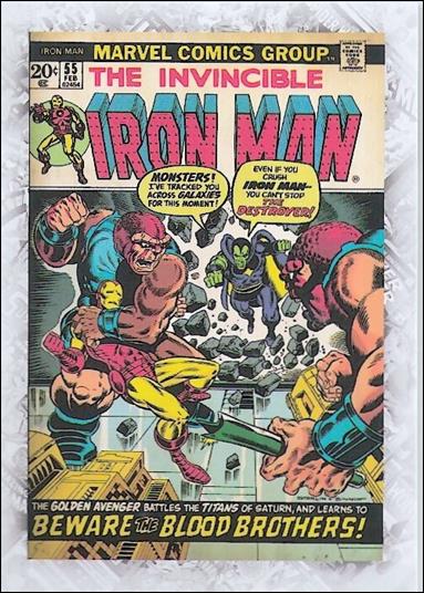 Marvel Beginnings: Series 1 (Breakthrough Issues Comic Cover Subset) card B-25 The Invincible Iron Man Vol. 1 #55
