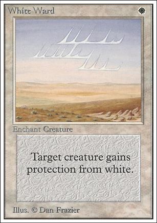 Magic the Gathering: Unlimited (Base Set) card 45 White Ward
