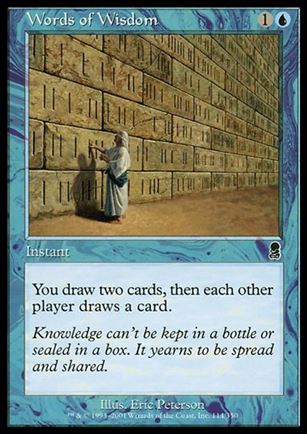 Magic the Gathering: Odyssey (Base Set) card 114 Words of Wisdom