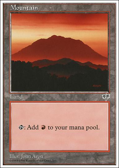 Magic the Gathering: Anthologies (Base Set) card 83 Mountain