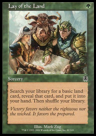 Magic the Gathering: Apocalypse (Base Set) card 81 Lay of the Land