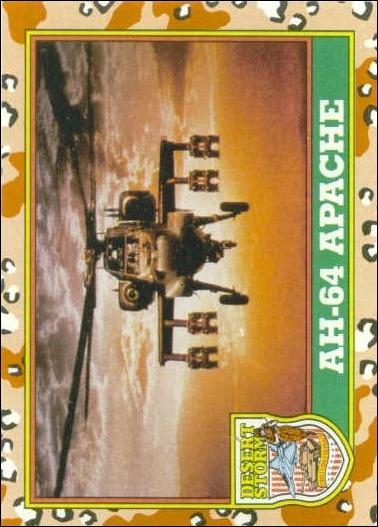 Desert Storm: Series 1 (Base Set) card 11 AH-64 Apache