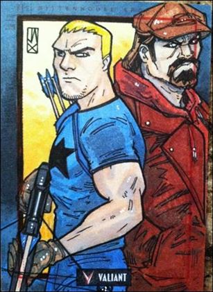 2013 Valiant Comics Preview Trading Card Set (Sketch Card Subset) card JAX-01