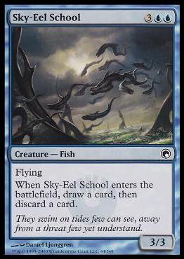 Magic the Gathering: Scars of Mirrodin (Base Set) card 44 Sky-Eel School