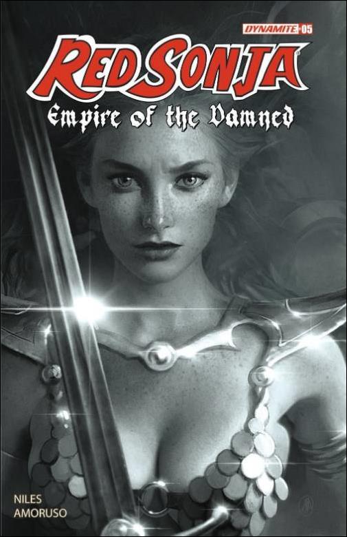 Red Sonja: Empire of the Damned issue 5-I Joshua Middleton Line Art 1:20 Cardstock Cover