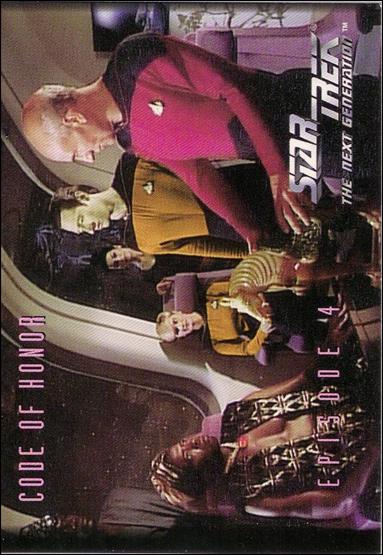 Star Trek: The Next Generation - The Episode Collection Season One (Base Set) card 19 Code of Honor, Episode 4A