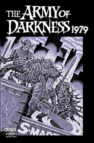 Army of Darkness 1979 issue 3-P Ken Haeser Metal Cover