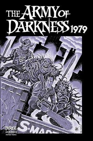 Army of Darkness 1979 issue 3-P Ken Haeser Metal Cover