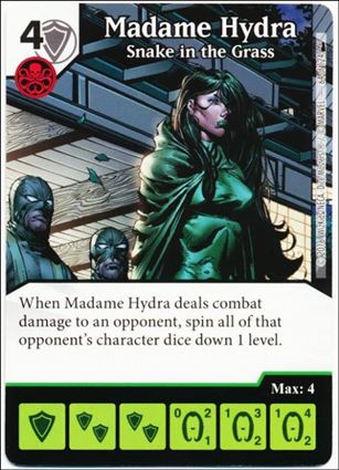 Marvel Dice Masters Deadpool card 64 Madame Hydra: Snake in the Grass 