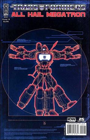 Transformers: All Hail Megatron issue 15-B Casey Coller Cover