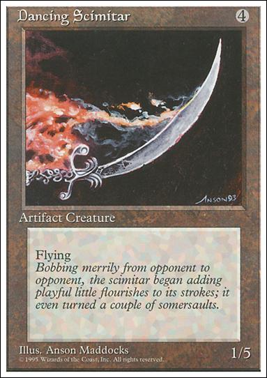 Magic the Gathering: 4th Edition (Base Set) card 313 Dancing Scimitar