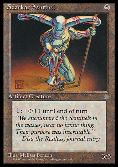 Magic the Gathering: Ice Age (Base Set) card 306 Adarkar Sentinel