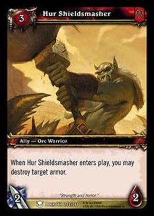 World of Warcraft: Heroes of Azeroth (Base Set) card 243 Hur Shieldsmasher