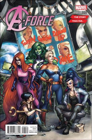 A-Force (2016) issue 5-D Meghan Hetrick The Story Thus Far... Cover