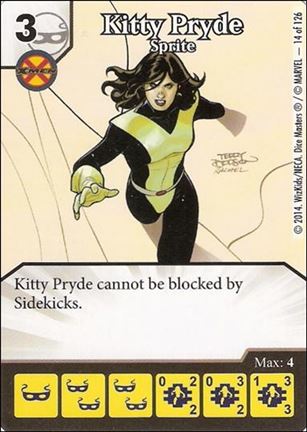 Marvel Dice Masters Uncanny X-Men  card 14 Kitty Pryde: Sprite