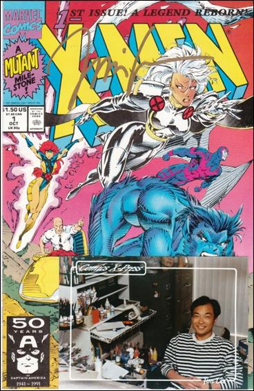 X-Men (1991) issue 1-F Comics X-Press Storm Cover (signed by Jim Lee)