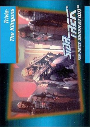 Star Trek: The Next Generation - Inaugural Edition (Base Set) card 116 Trivia: The Klingons