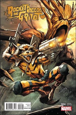 Rocket Raccoon & Groot issue 4-B Rob Liefeld 1:15 Cover