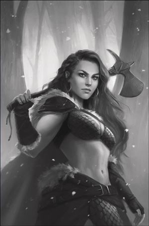 Sonjaversal issue 1-M Mayara Sampaio 1:15 Black & White Virgin Cover
