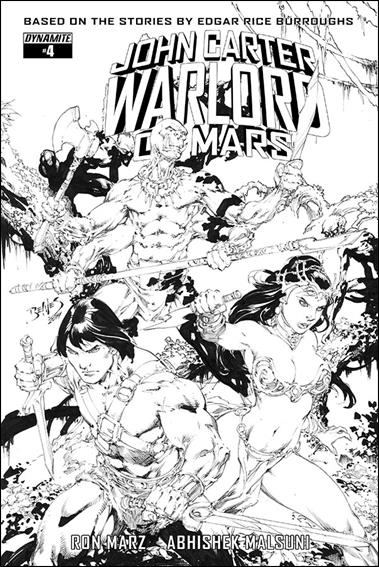 John Carter: Warlord of Mars (2014) issue 4-F Ed Benes 1:20 Black & White Cover
