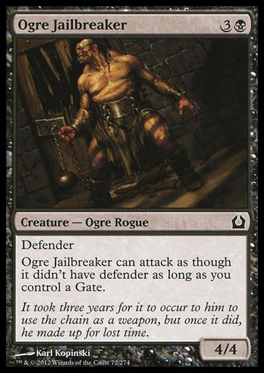 Magic the Gathering: Return to Ravnica (Base Set) card 72 Ogre Jailbreaker