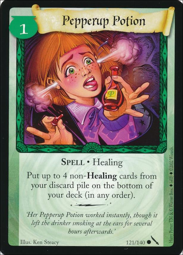 Harry Potter: Chamber of Secrets (Base Set) card 121 Pepperup Potion