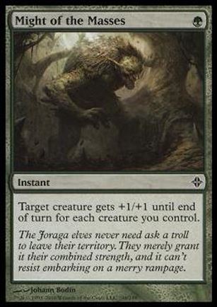 Magic the Gathering: Rise of the Eldrazi (Base Set) card 196 Might of the Masses