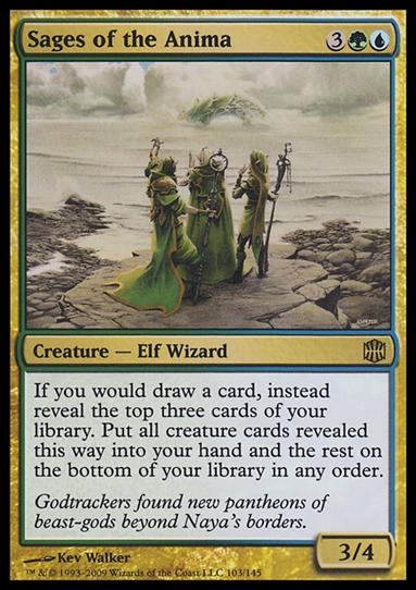 Magic The Gathering: Alara Reborn (Base Set) card 103 Sages Of the Anima