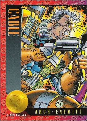X-Men: Series 2 (Base Set) card 43 Cable vs. Stryfe