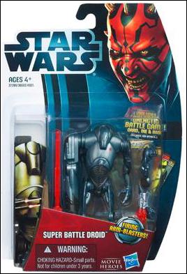 Star Wars Movie Heroes 3 3/4" Figures figure MH02 Super Battle Droid