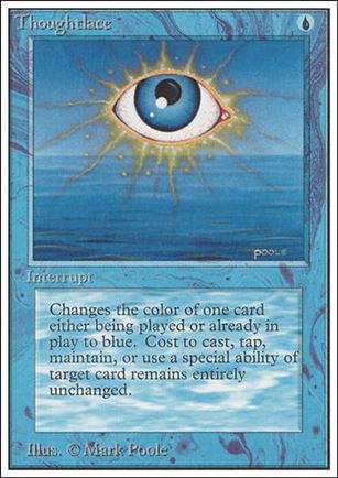 Magic the Gathering: Unlimited (Base Set) card 83 Thoughtlace