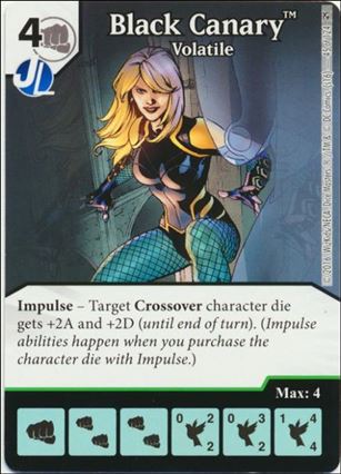 DC Comics Dice Masters Green Arrow and The Flash card 45 Black Canary: Volatile 