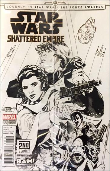 Journey to Star Wars: The Force Awakens - Shattered Empire issue 1-I Polybagged Dodson BAM/2nd&Charles B&W Cover
