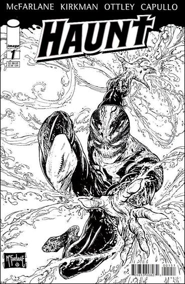 Haunt issue 1-E Todd McFarlane Black and White 1:100 Cover