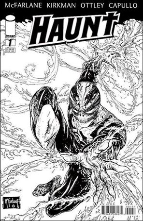 Haunt issue 1-E Todd McFarlane Black and White 1:100 Cover