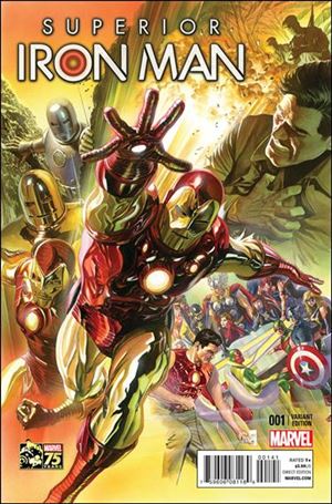 Superior Iron Man issue 1-D Alex Ross 1:75 Marvel 75th Anniversary Cover